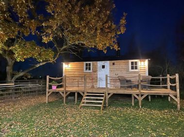 Our Shepherd Huts - How we build Shepherd Huts in Lincolnshire - External Decking