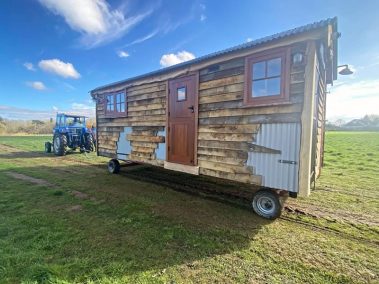Our Shepherd Huts - How we build Shepherd Huts in Lincolnshire - External Cladding