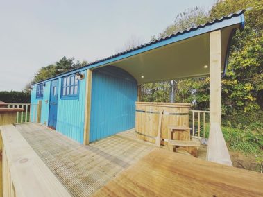 Our Shepherd Huts - How we build Shepherd Huts in Lincolnshire - External Decking