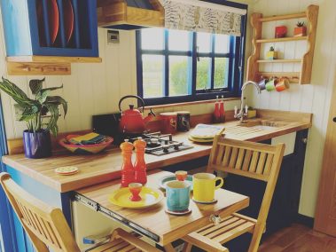 Our Shepherd Huts - How we build Shepherd Huts in Lincolnshire - Internal Kitchen