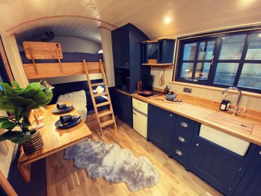 Our Shepherd Huts - How we build Shepherd Huts in Lincolnshire - Internal Kitchen