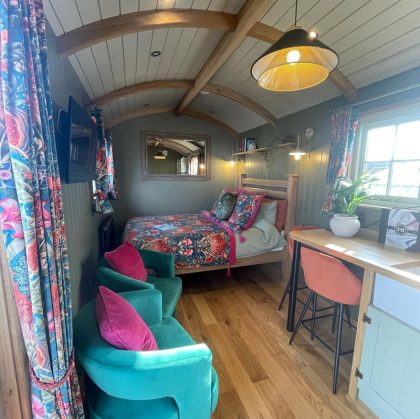 Bespoke Shepherds Hut to buy - Babooshka - 18ft x 8ft - Bedroom