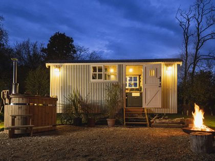 Bespoke Shepherds Hut to Buy - Church House - 18ft x 8ft - Outside