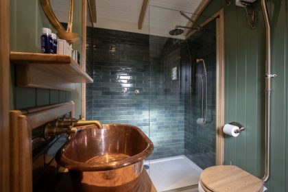 Bespoke Shepherds Hut to Buy - Willow - 18ft x 8ft - Bathroom